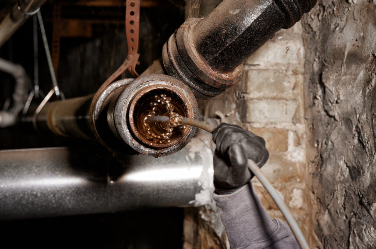 sewer line descaling